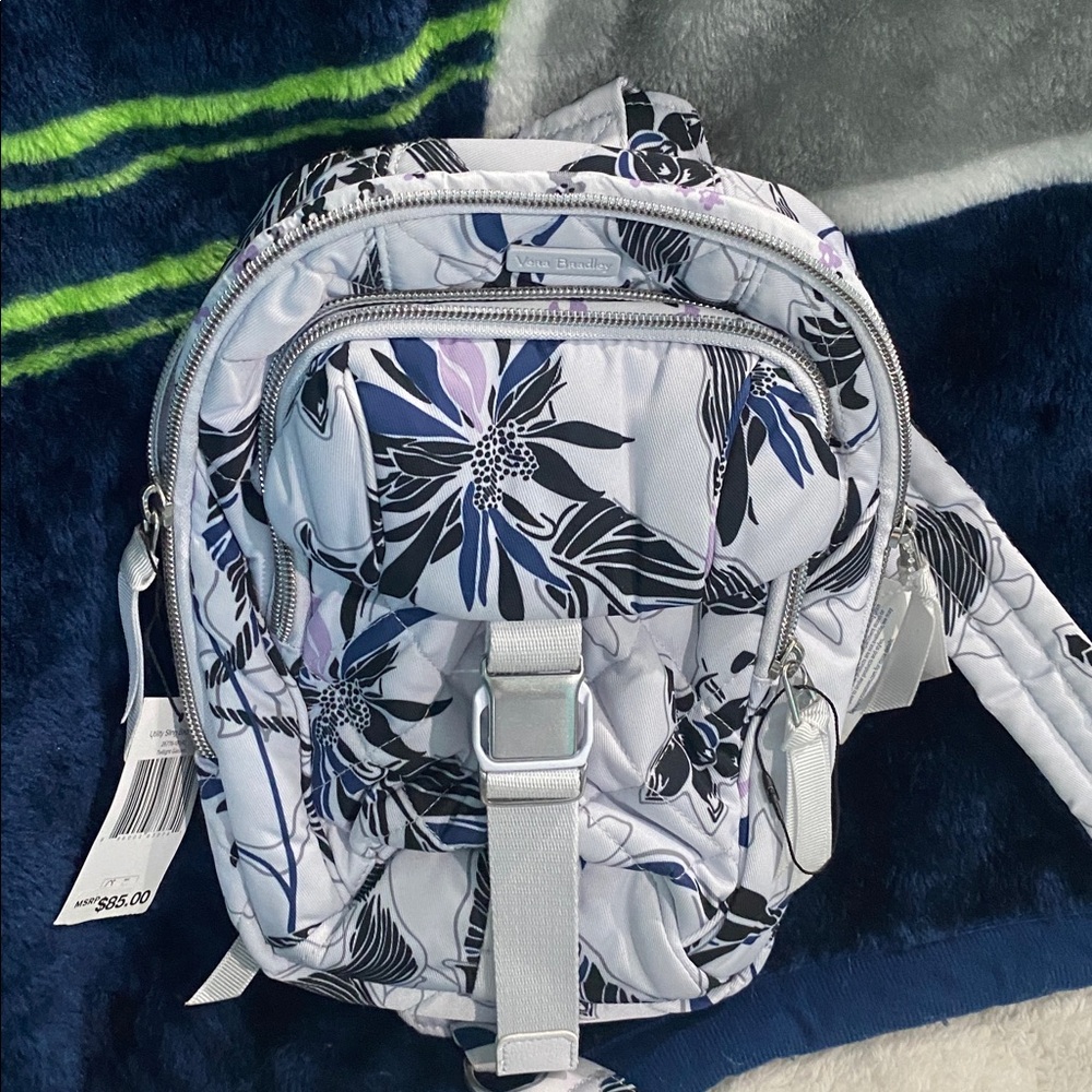 Vera Bradley Utility Sling Backpack “Twilight Garden”
